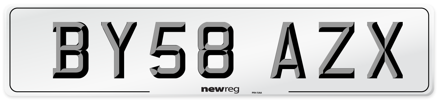 BY58 AZX Number Plate from New Reg